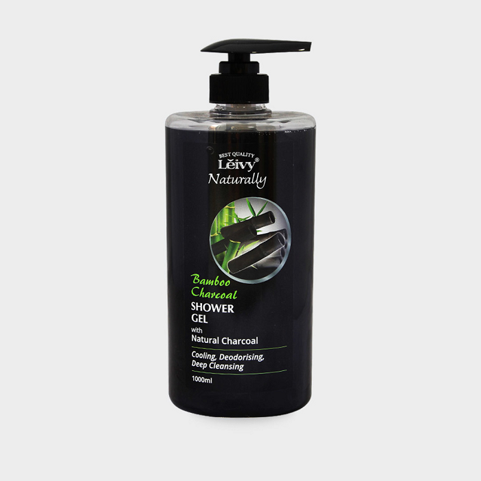 Leivy Naturally Shower Gel Bamboo Charcoal 1000ml